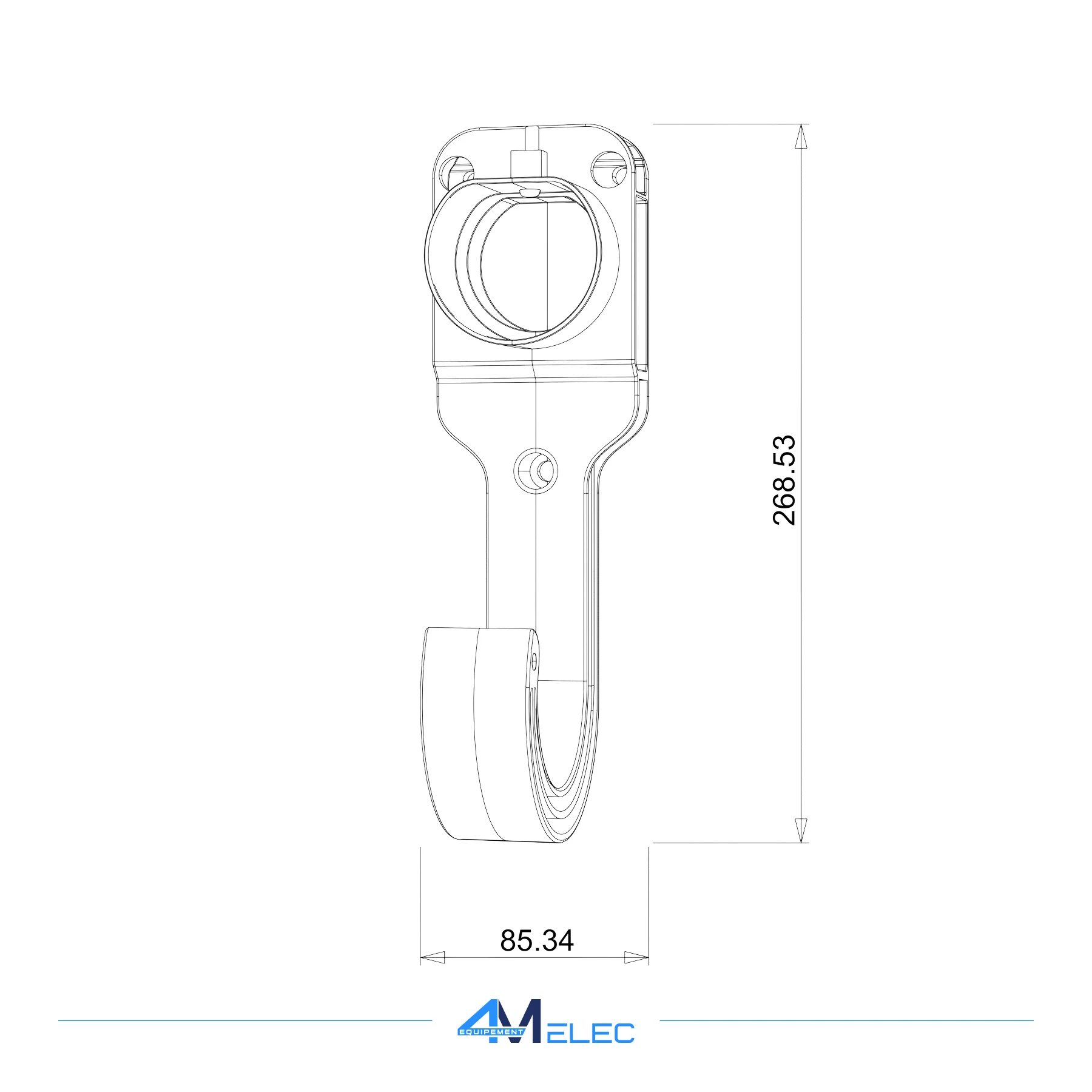 Support 2-en-1 pour Connecteur Type 2 – Organisateur de Cable de Recharge